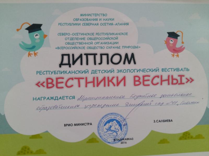 Диплом МБДОУ №41